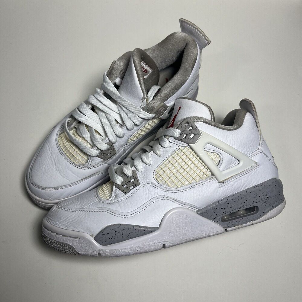 Size 6.5Y / 8 W - Jordan 4 Retro Mid White Oreo CLEAN, ALL STARS🧊